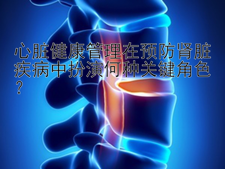 心脏健康管理在预防肾脏疾病中扮演何种关键角色？