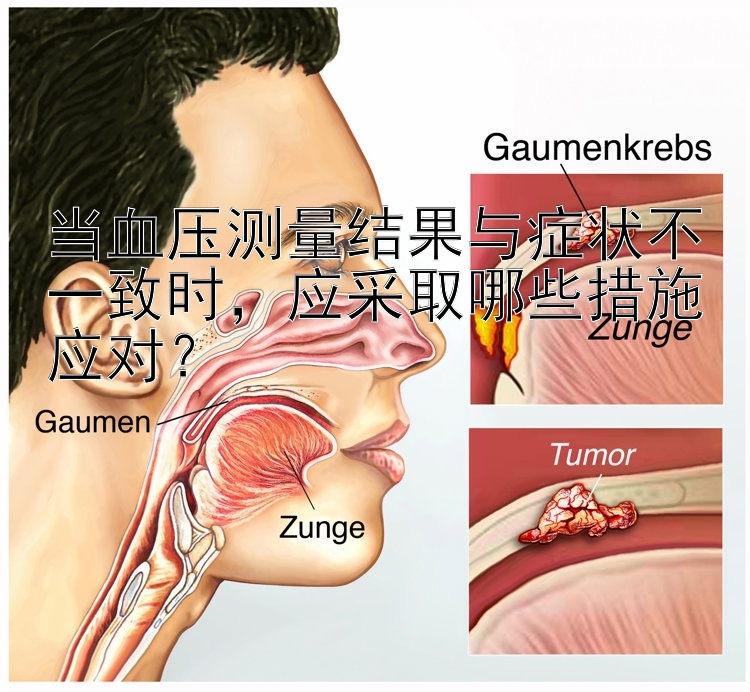 当血压测量结果与症状不一致时，应采取哪些措施应对？